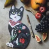 Graham & Green Black Cat Serving Board