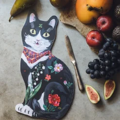 Graham & Green Black Cat Serving Board