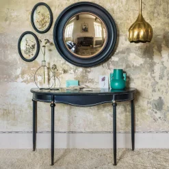 Graham & Green Black Curve Console Table