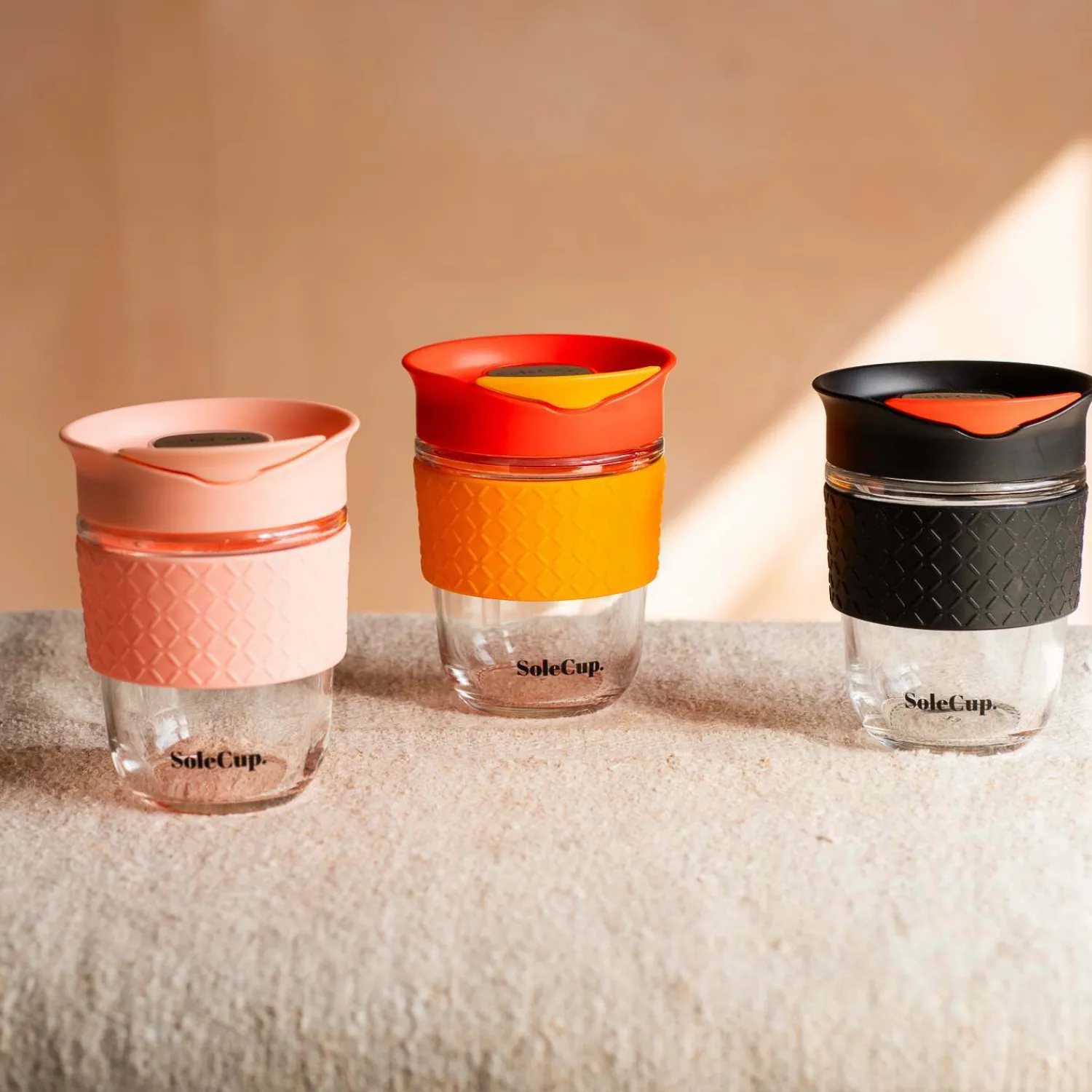 Graham & Green Black Glass Travel Mug
