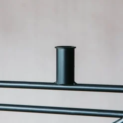 Graham & Green Black Hoop Candle Holder