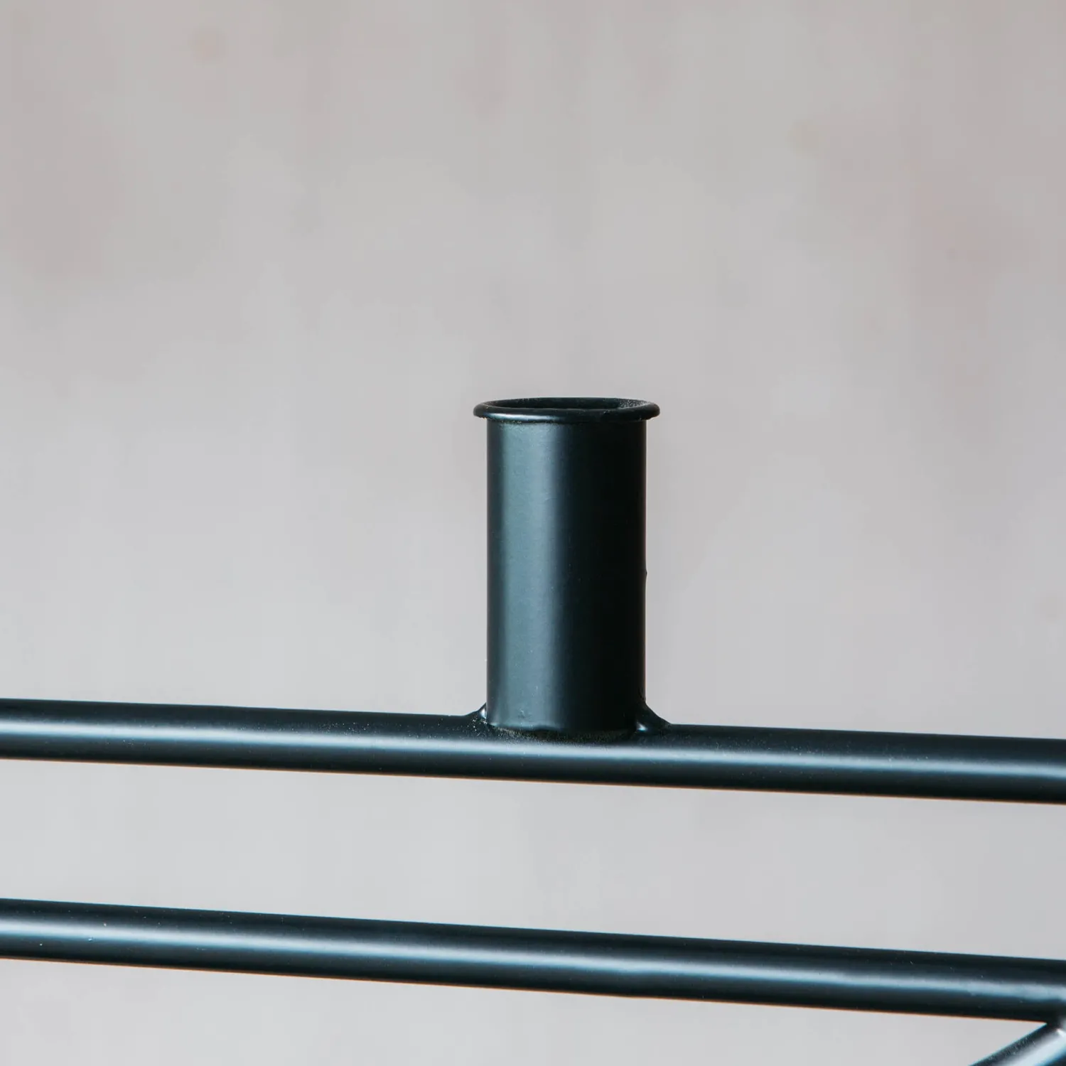 Graham & Green Black Hoop Candle Holder