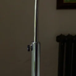 Graham & Green Black Marble and Chrome Floor Lamp