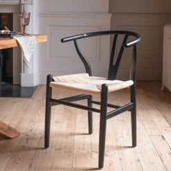 Graham & Green Black Rattan Emperor Chair