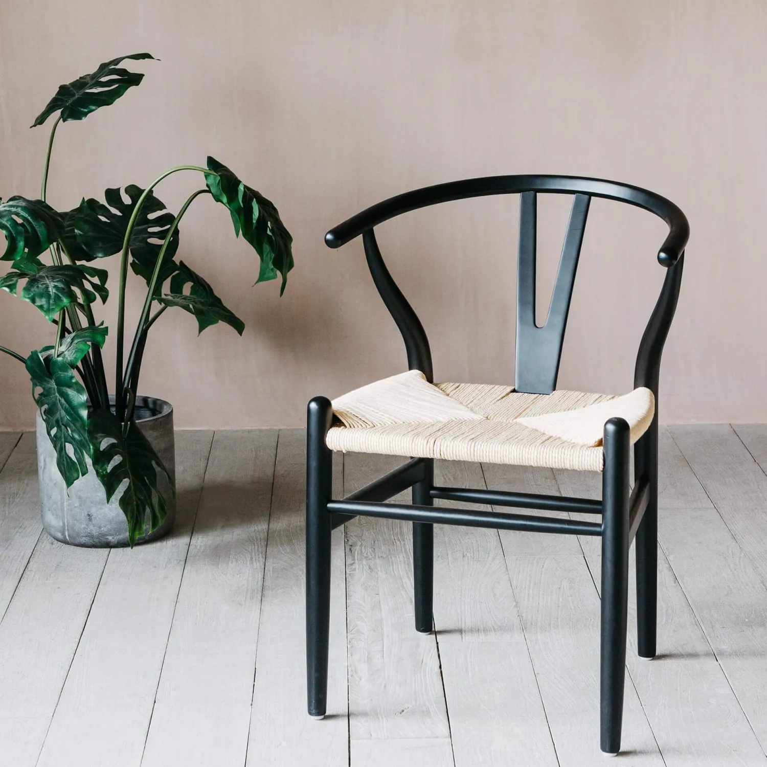 Graham & Green Black Rattan Emperor Chair