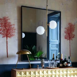 Graham & Green Black Rectangular Mirror