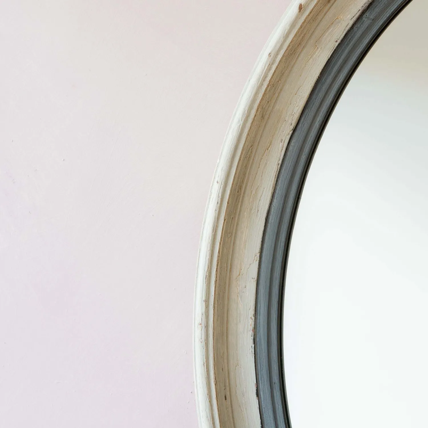 Graham & Green Blake Oval Grey Mirror