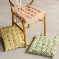 Graham & Green Block Printed Floral Seat Pads