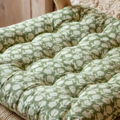 Graham & Green Block Printed Floral Seat Pads