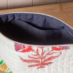 Graham & Green Bloom Floral Block Printed Wash Bag