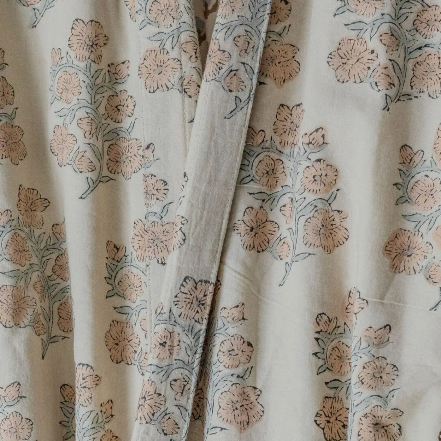 Graham & Green Blossom Block Printed Reversible Dressing Gowns