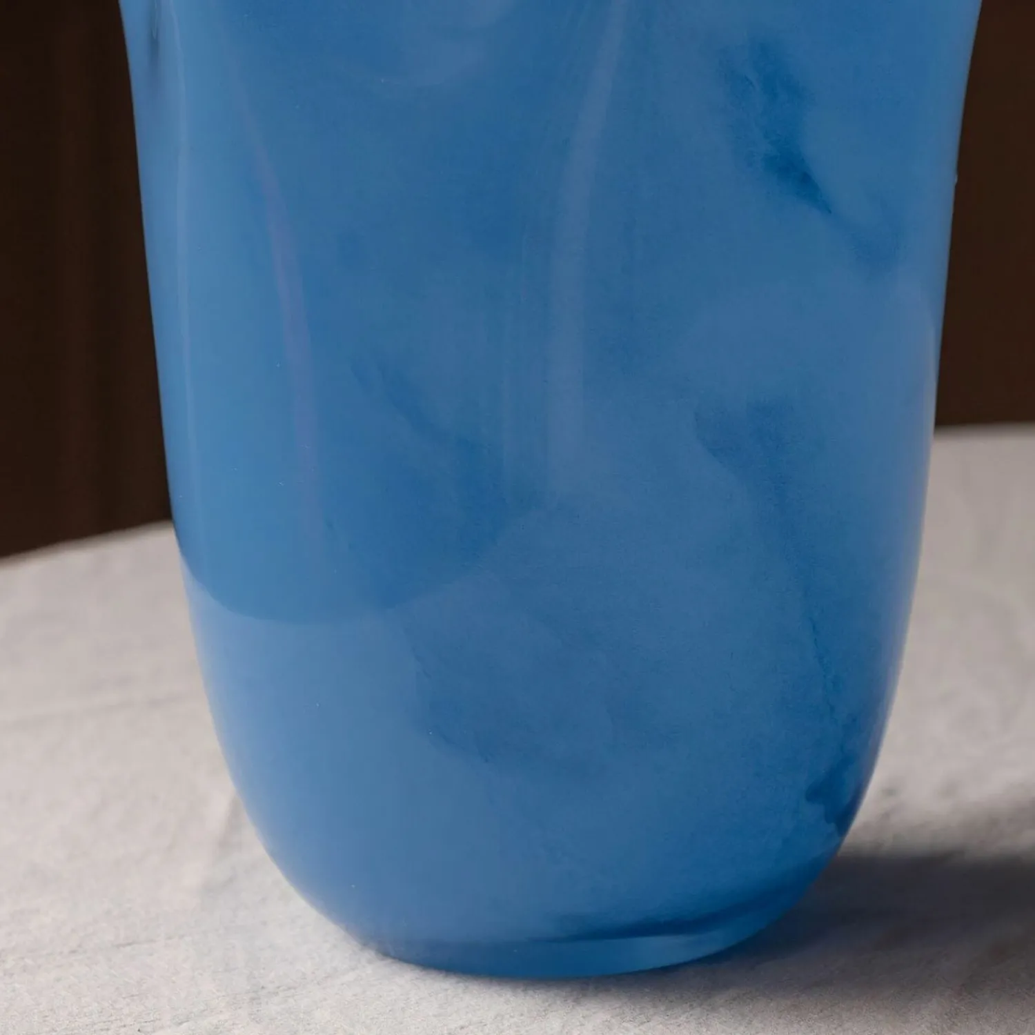 Graham & Green Blue and Peach Ruffle Vase - Large