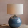 Graham & Green Blue Dot Ceramic Lamp with Shade