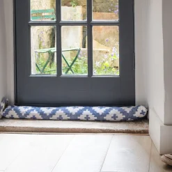 Graham & Green Blue Ikat Draught Excluder