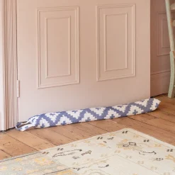 Graham & Green Blue Ikat Draught Excluder