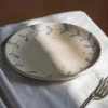 Graham & Green Blue Leaves Dessert Plate