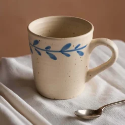 Graham & Green Blue Leaves Mug