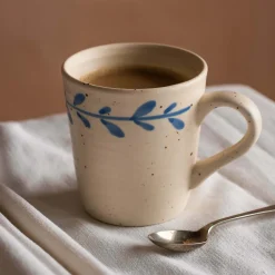 Graham & Green Blue Leaves Mug
