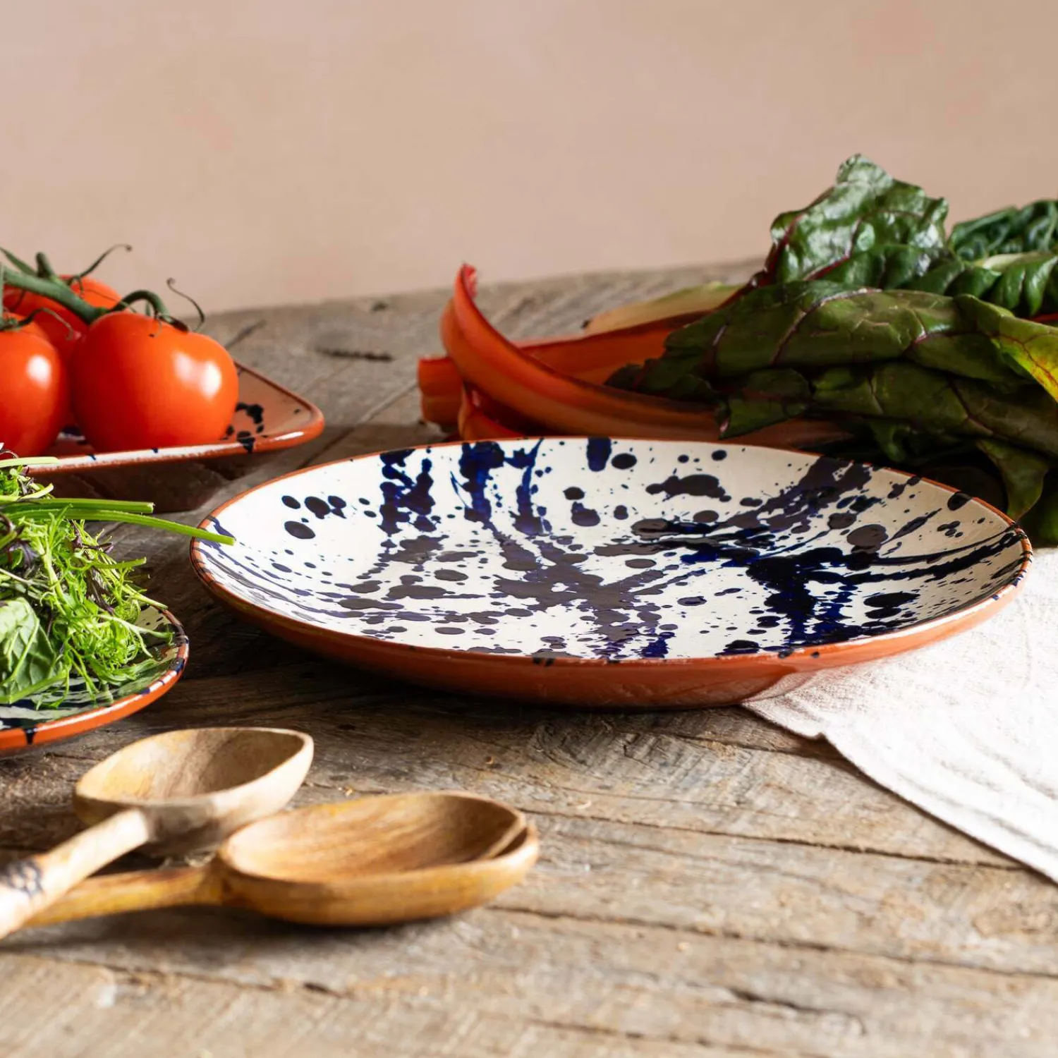 Graham & Green Blue Splash Serveware Collection