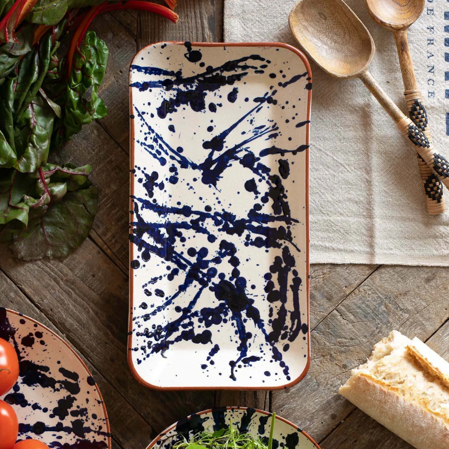 Graham & Green Blue Splash Serveware Collection