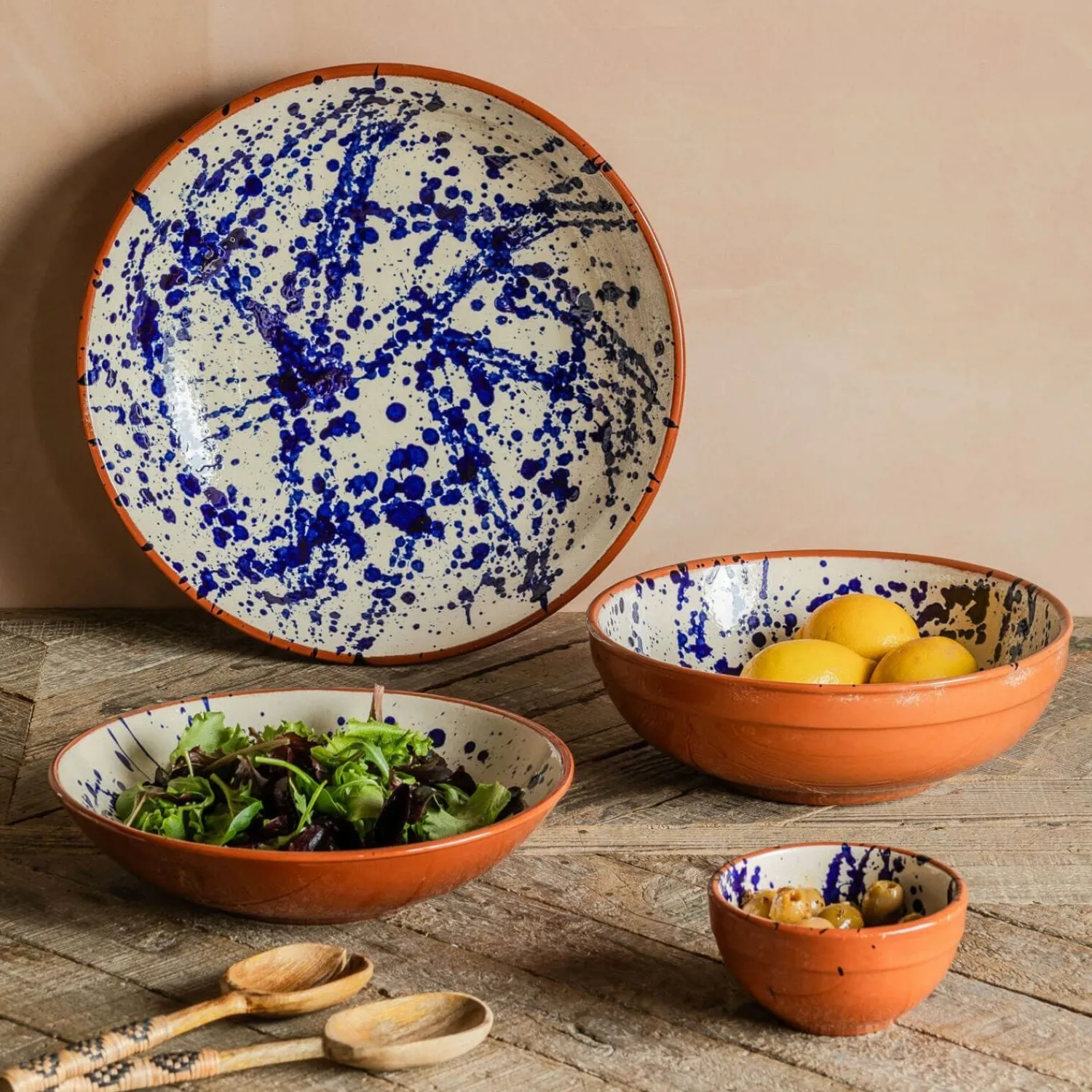 Graham & Green Blue Splash Serveware Collection
