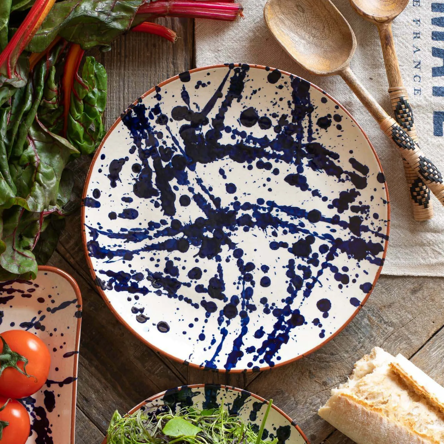 Graham & Green Blue Splash Serveware Collection