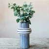 Graham & Green Blue Striped Vase