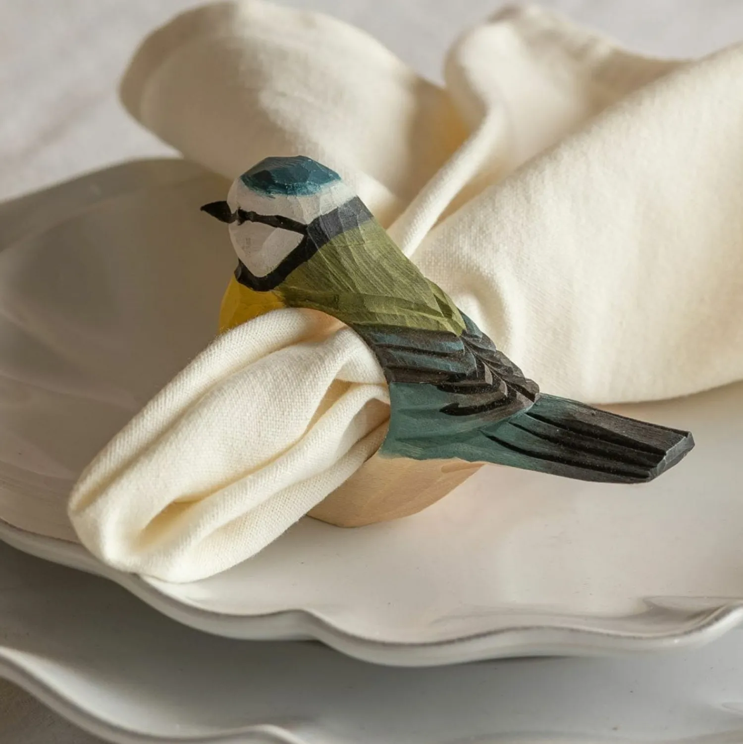 Graham & Green Blue Tit Napkin Ring