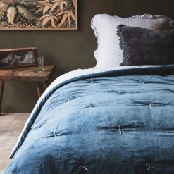 Graham & Green Blue Velvet Pebble Quilts