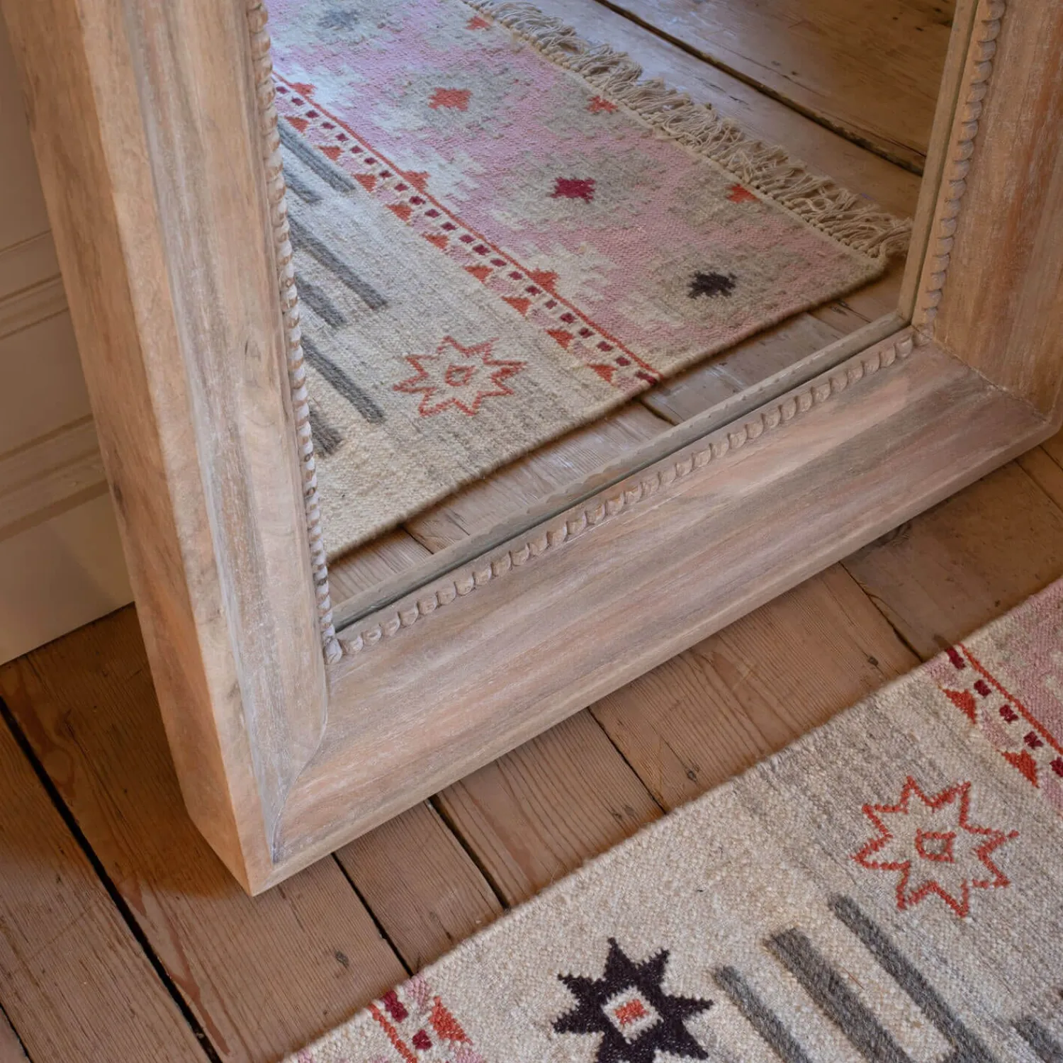 Graham & Green Blythe Natural Tall Floor Mirror