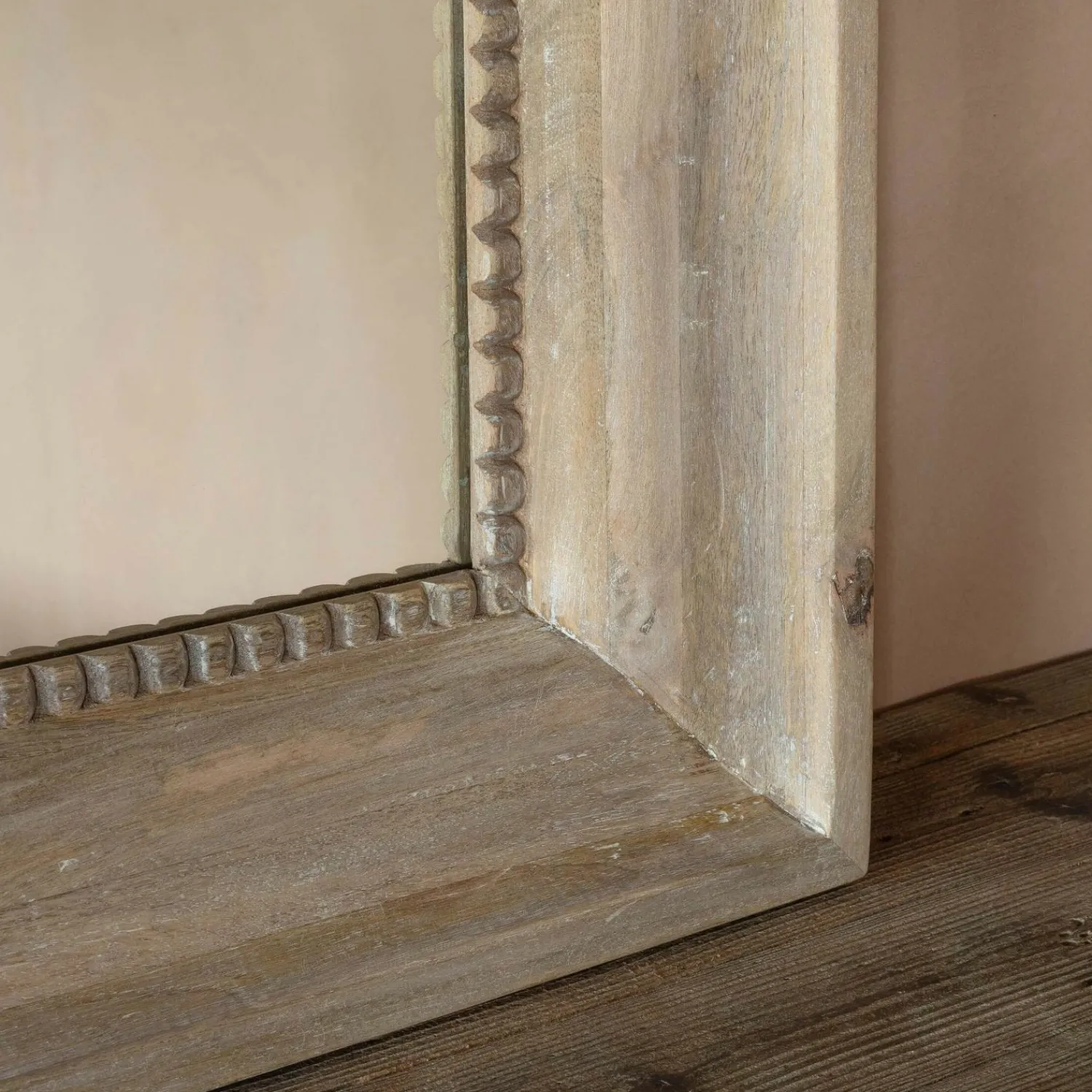 Graham & Green Blythe Natural Wood Wall Mirror