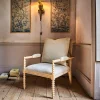 Graham & Green Bobbin Natural Linen and Ash Armchair