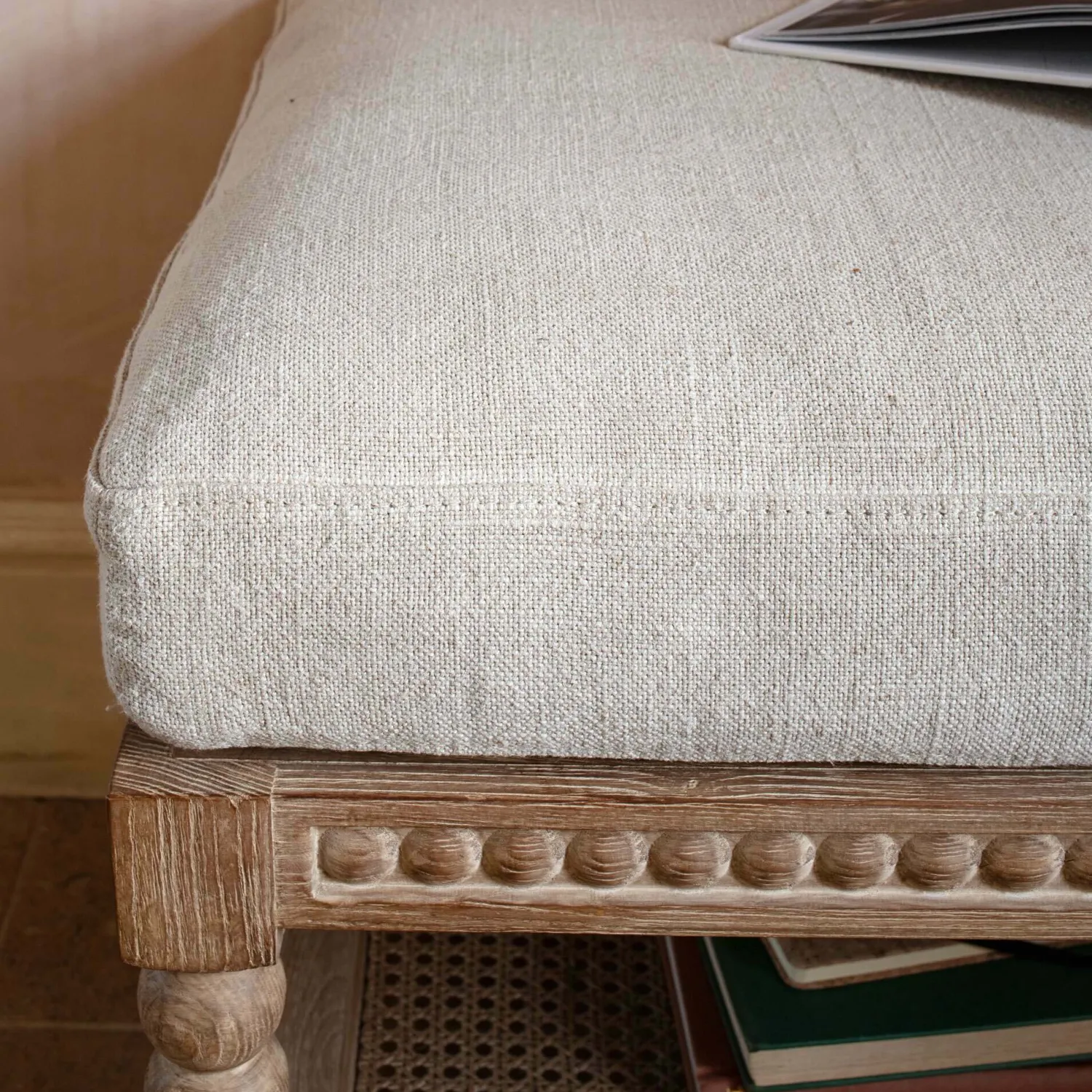 Graham & Green Bobbin Natural Linen and Ash Bench