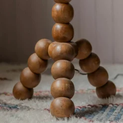 Graham & Green Bobbin Tripod Dark Wooden Floor Lamp