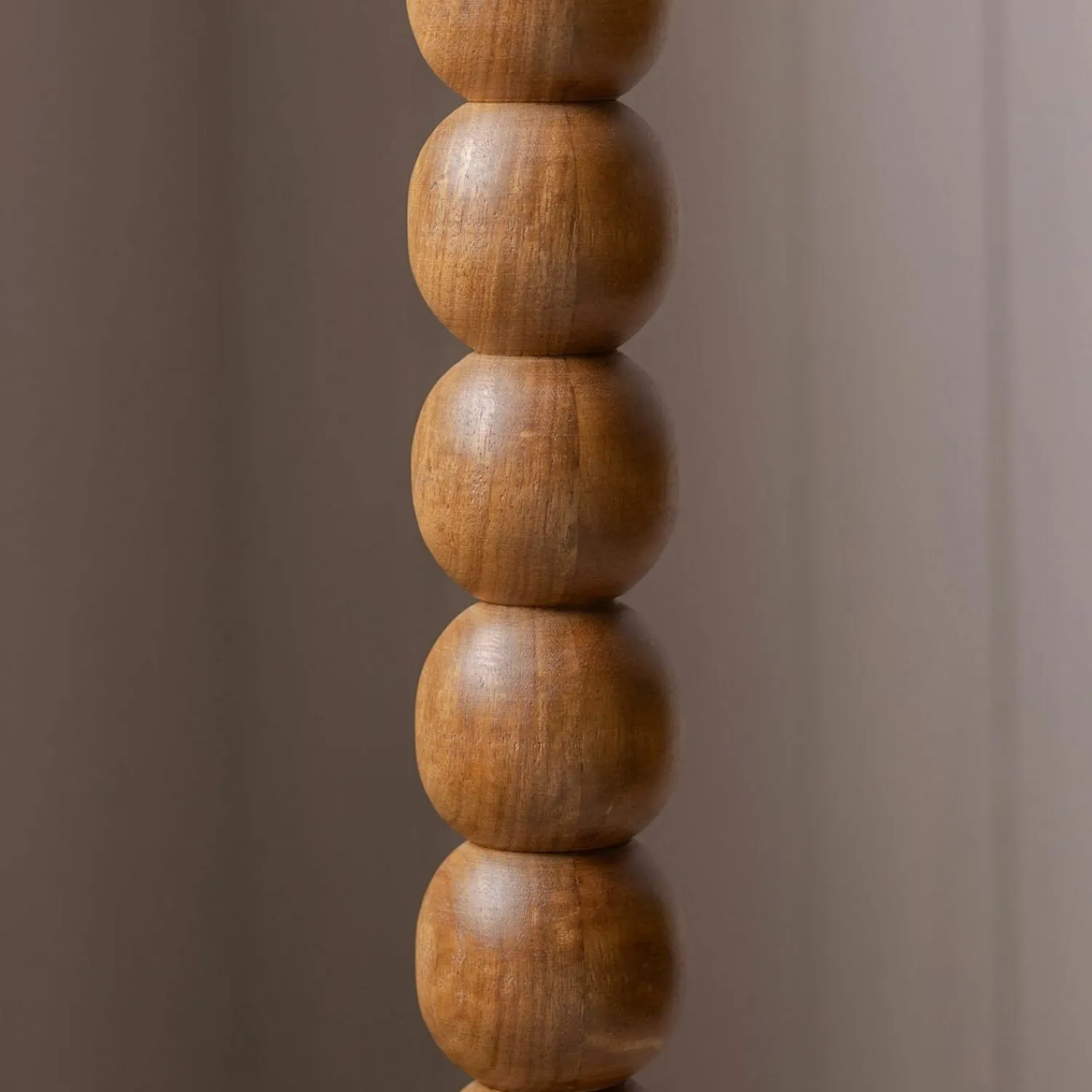 Graham & Green Bobbin Tripod Dark Wooden Floor Lamp