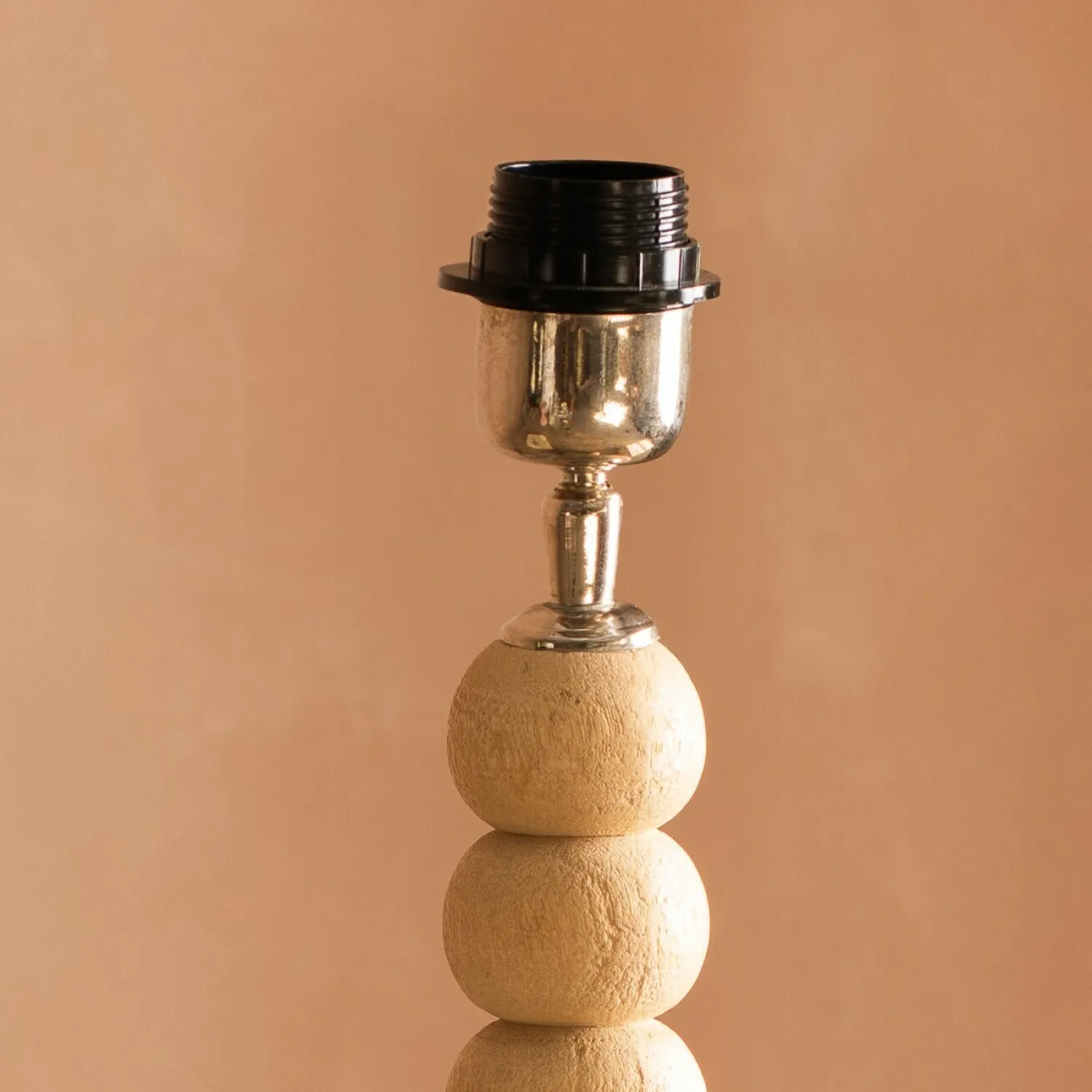 Graham & Green Bobbin Tripod Natural Wooden Table Lamp