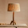 Graham & Green Bobbin Tripod Wood Table Lamp