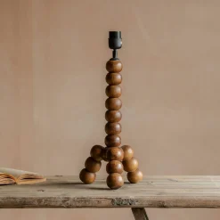 Graham & Green Bobbin Tripod Wood Table Lamp