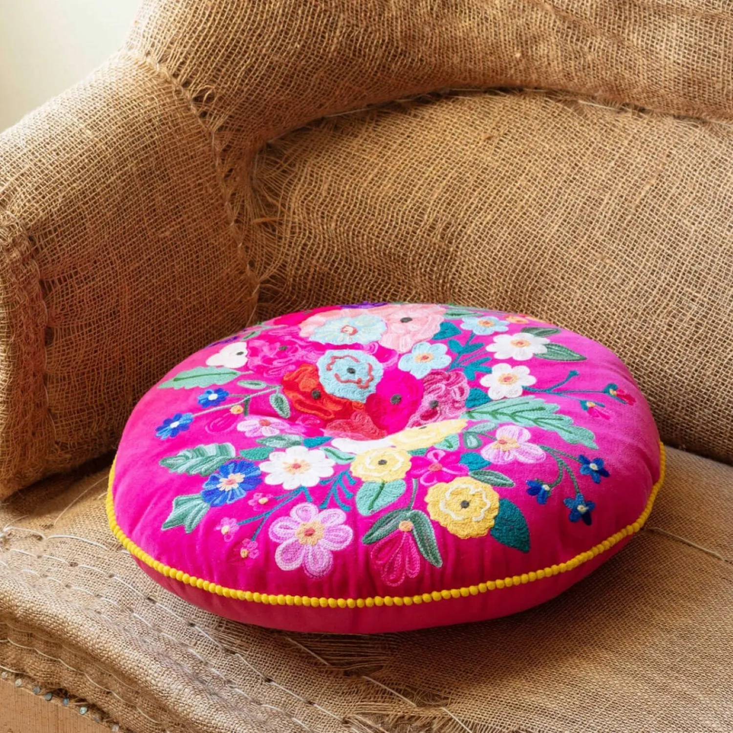 Graham & Green Bouquet Small Round Seat Pads