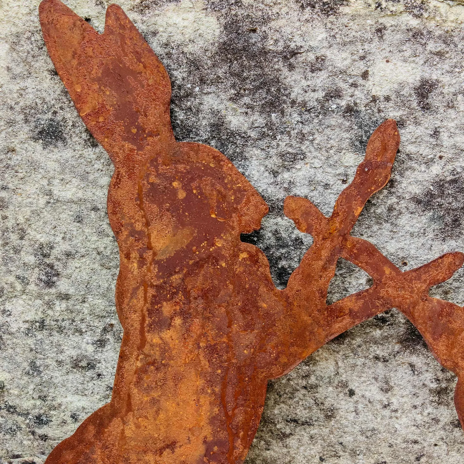 Graham & Green Boxing Hares Garden Stake