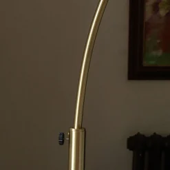 Graham & Green Brass Arched Floor Lamp
