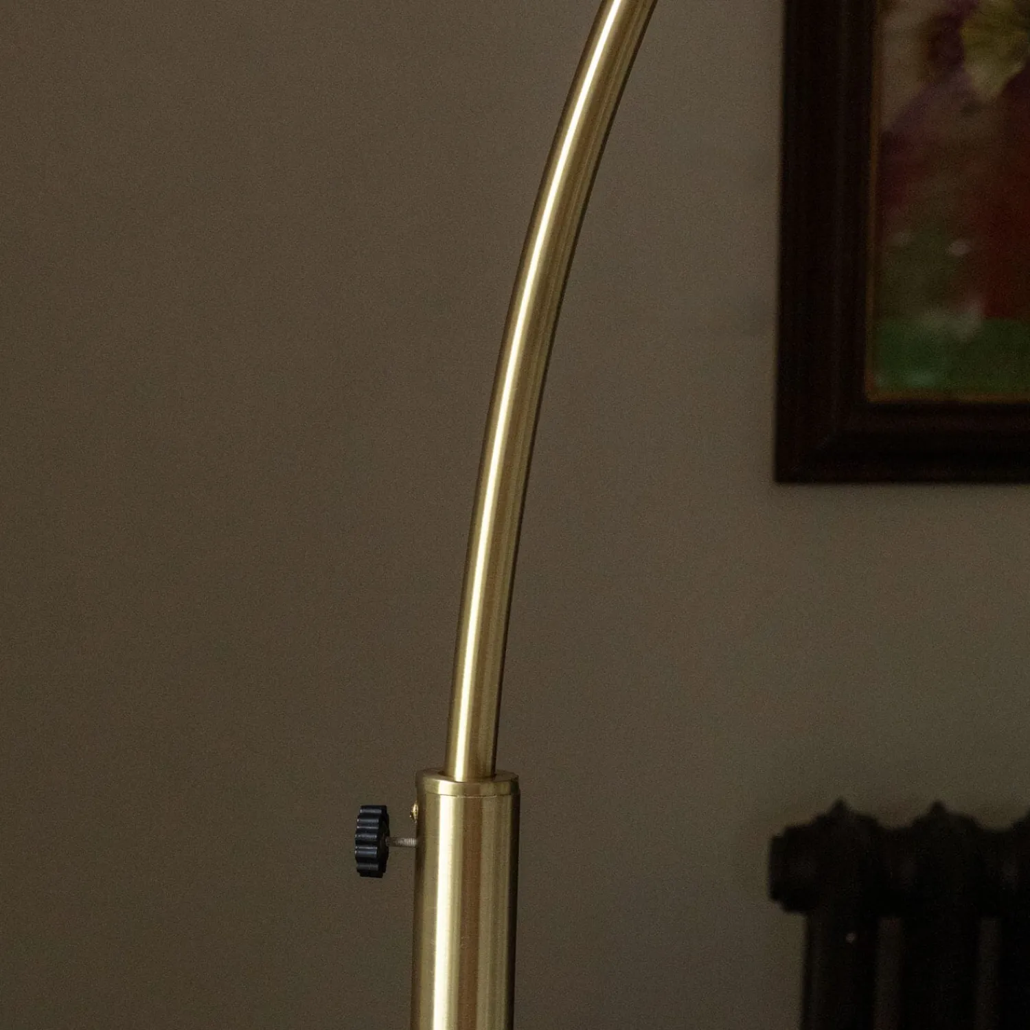 Graham & Green Brass Arched Floor Lamp