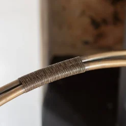 Graham & Green Brass Circle Log Holder