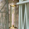 Graham & Green Brass Hanging Glass Candle Holder