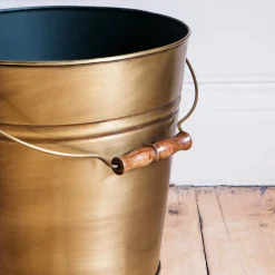 Graham & Green Brass Kindling Bucket