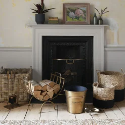 Graham & Green Brass Kindling Bucket