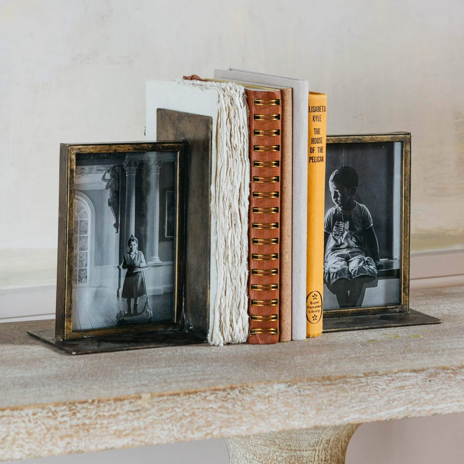 Graham & Green Bronzed Photo Frame Bookends