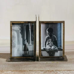 Graham & Green Bronzed Photo Frame Bookends