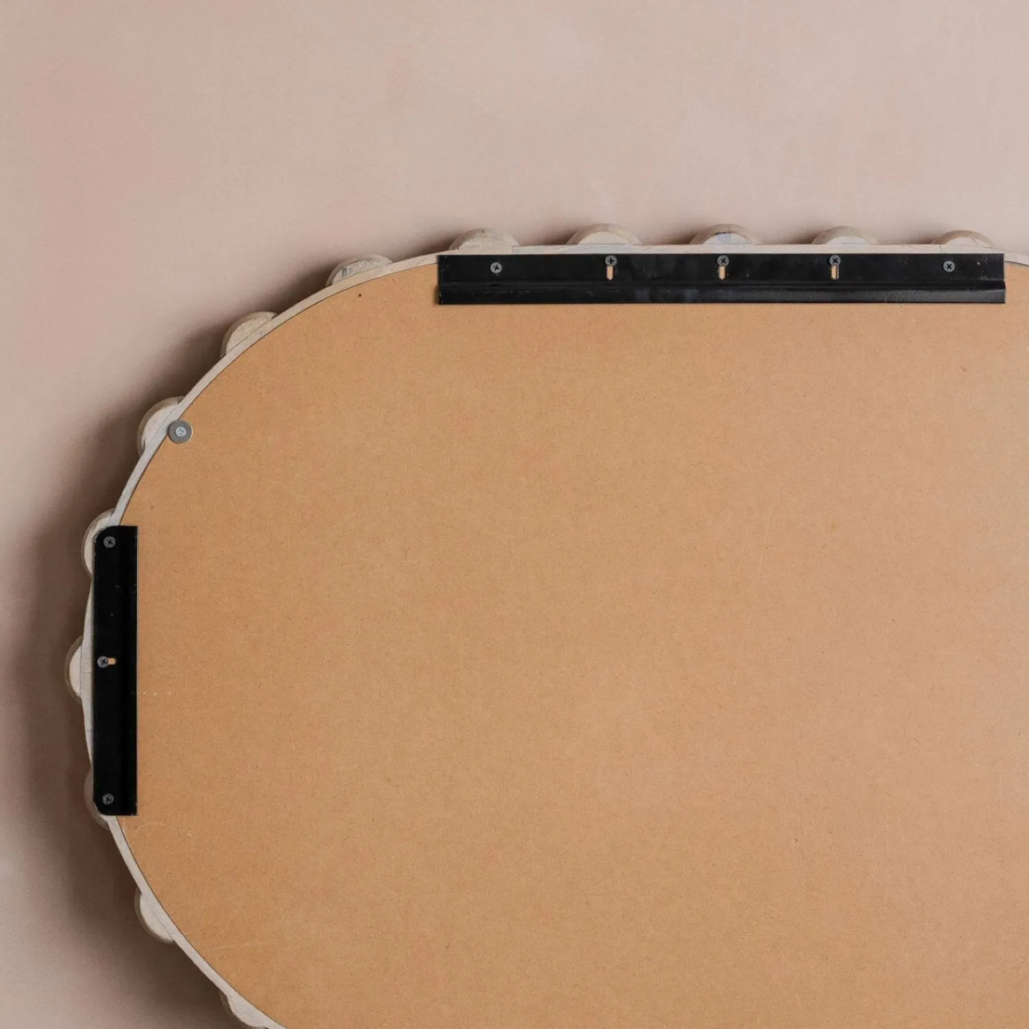 Graham & Green Brooklyn Natural Wooden Oval Mirror
