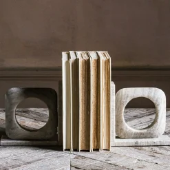 Graham & Green Brown Marble Bookends